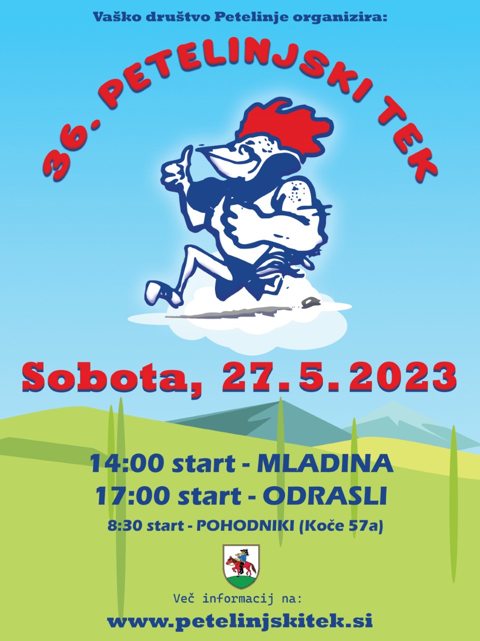 Plakat Petelinjski tek